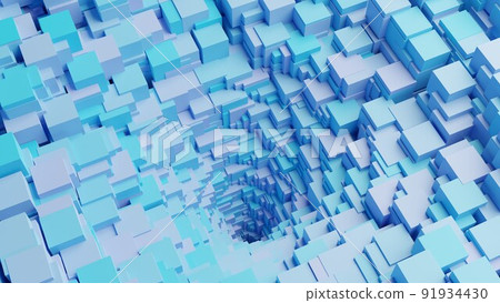 CG block spirally arranged rectangles 91934430