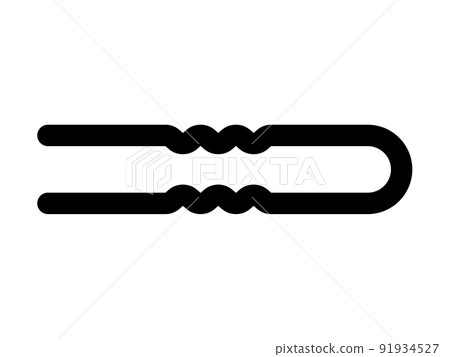 髮夾圖標矢量圖 髮夾圖標矢量圖 91934527