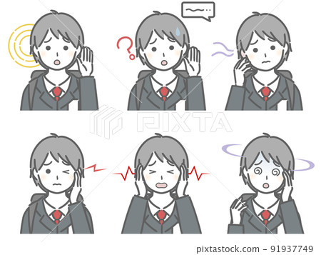 Boy with bad ears (uniform) 91937749