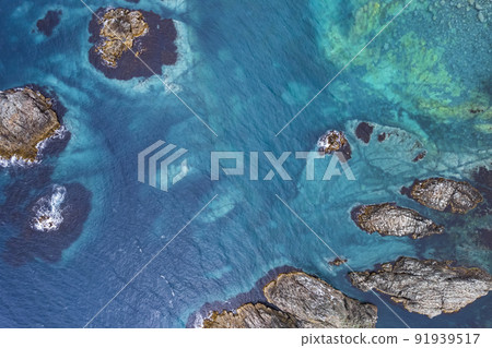 北海道積丹島舞海岸（俯視鳥瞰圖） 91939517