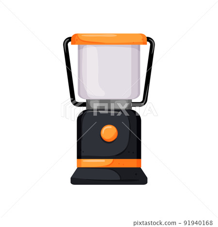 portable lantern camp lamp cartoon vector illustration 91940168