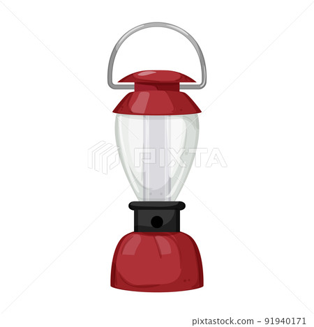 kerosine lantern camp lamp cartoon vector illustration 91940171
