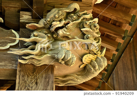 A power spot in Ranzan Town, Saitama Prefecture, the guardian deity of Kamagata Hachiman Shrine 91940209
