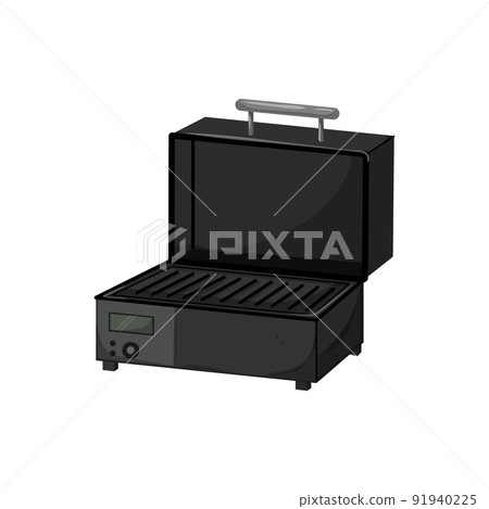 summer barbecue grill cartoon vector illustration 91940225