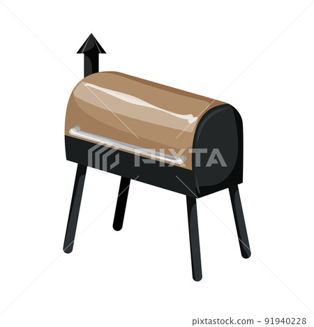 meat barbecue grill cartoon vector illustration 91940228