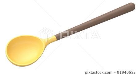 Silicon solid spoon or kitchen utensils on white background. Silicon solid spoon or kitchen utensils on white background. 91940652