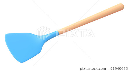 Silicon solid turner or kitchen utensils on white background. Silicon solid turner or kitchen utensils on white background. 91940653