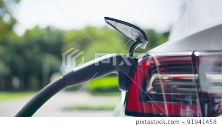 electric car charging electric car charging 91941458