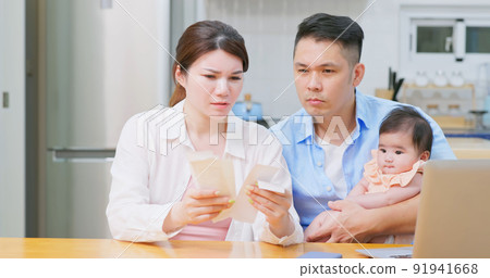 inflation concept with young couple 91941668