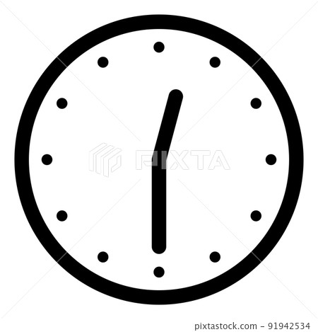 顯示 0:30 的簡單鐘面 91942534