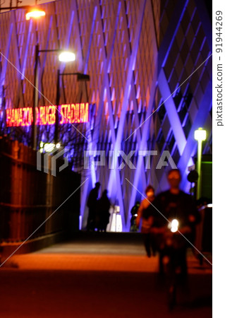 Evening view of Higashi Osaka Hanazono Rugby Stadium Evening view of Higashi Osaka Hanazono Rugby Stadium 91944269