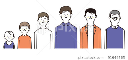 男一代上身微笑2022流行色 91944365