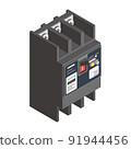 漏電斷路器的等軸測圖 91944456