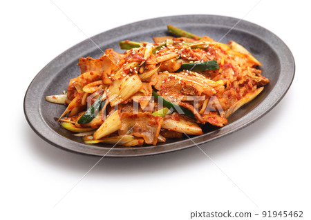 Fried pig kimchi 91945462