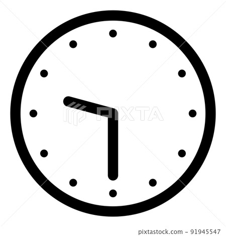 顯示 9:30 的簡單鐘面 91945547