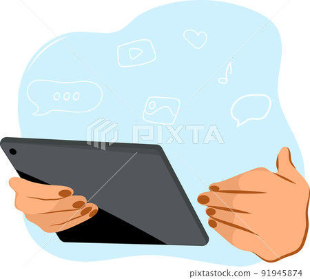 Mobile phone in hand 91945874