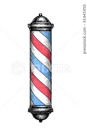 Barber shop pole. 91945950