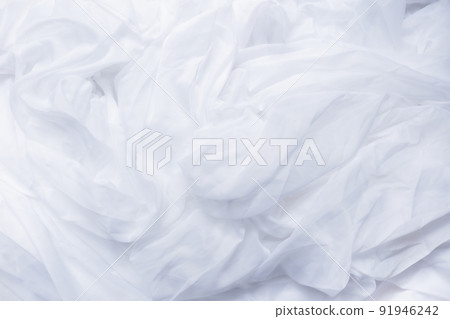 Background material white white tulle BG white background text space background organdy 91946242