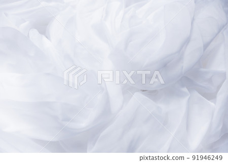 Background material white white tulle BG white background text space background organdy 91946249