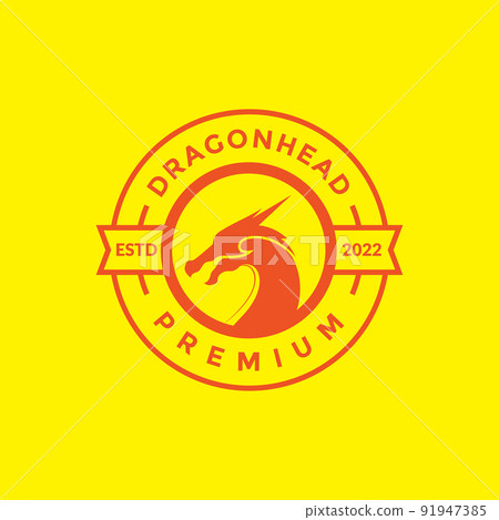 badge with head dragon side logo design vector graphic symbol icon illustration creative idea badge with head dragon side logo design vector graphic symbol icon illustration creative idea 91947385