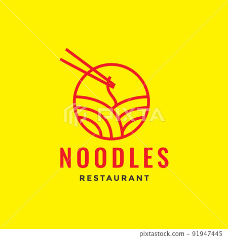 line circle geometric noodle and chopstick logo design vector graphic symbol icon illustration creative idea line circle geometric noodle and chopstick logo design vector graphic symbol icon illustration creative idea 91947445