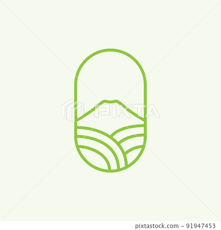 line minimalist agriculture farm with mountain green logo design vector graphic symbol icon illustration creative idea line minimalist agriculture farm with mountain green logo design vector graphic symbol icon illustration creative idea 91947453