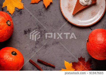 Thanksgiving Homemade Pumpkin Pie Ready to Eat Thanksgiving Homemade Pumpkin Pie Ready to Eat 91947683