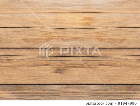 Brown wood color texture horizontal for background. Surface light clean of table top view. Natural patterns for design art work and interior or exterior. Grunge old white wood board wall pattern. 91947990