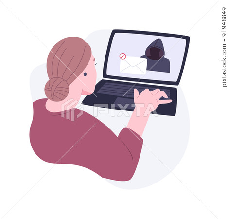 Phishing isolated cartoon vector illustrations. Phishing isolated cartoon vector illustrations. 91948849