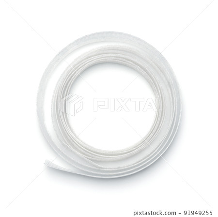 Top view of rolled plastic packaging strap Top view of rolled plastic packaging strap 91949255
