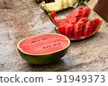Slices of watermelon 91949373