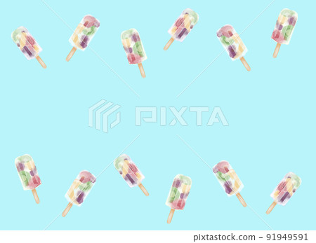 水果冰棍背景圖 91949591