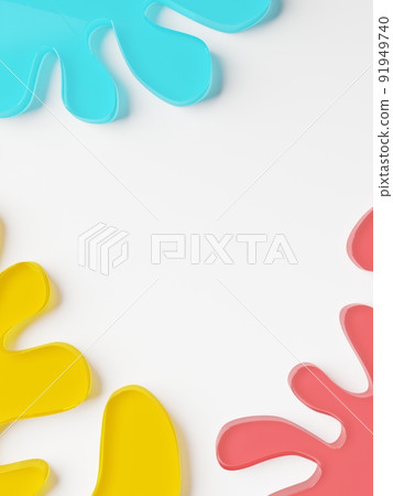 3D Rendering Geometric or Abstract Shape Acrylic Glass Plates Product Display Background for Summer Healthcare and Skincare Products. 3D Rendering Geometric or Abstract Shape Acrylic Glass Plates Product Display Background for Summer Healthcare and Skincare Products. 91949740