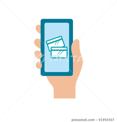 Icon_Smartphone_Hand_Credit card_No main line 91950307