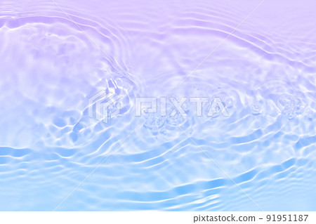 Serum or water texture close up. Blue and pink gradient liquid gel background. Transparent beauty skincare sample. Water clear transparent background. Banner with copy space Serum or water texture close up. Blue and pink gradient liquid gel background. Transparent beauty skincare sample. Water clear transparent background. Banner with copy space 91951187