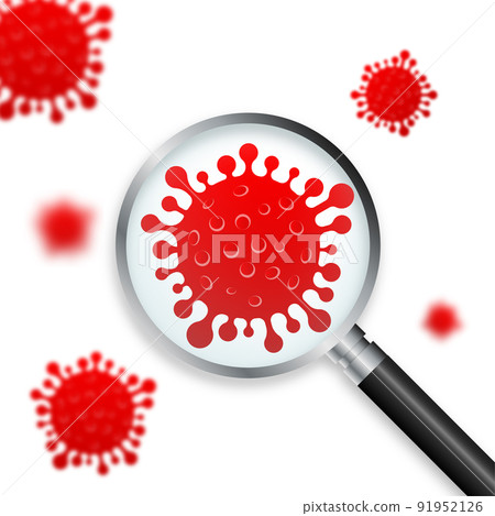 Virus protection. Virus germs. Security shield. Immune system. People vaccination. Vector illustration. 91952126