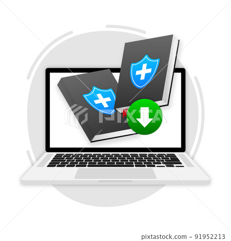 Medical book icon. Health care. Pharmacy, medicine. Vector illustration. Medical book icon. Health care. Pharmacy, medicine. Vector illustration. 91952213