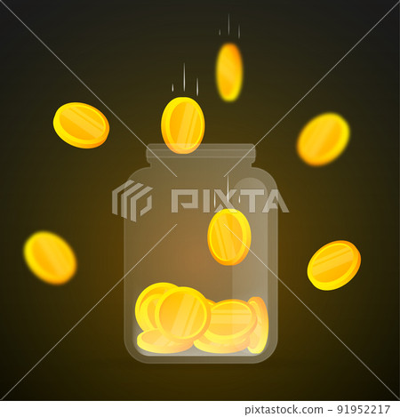 Money bank creative business concept, Save money. Financial services. Vector illustration. Money bank creative business concept, Save money. Financial services. Vector illustration. 91952217