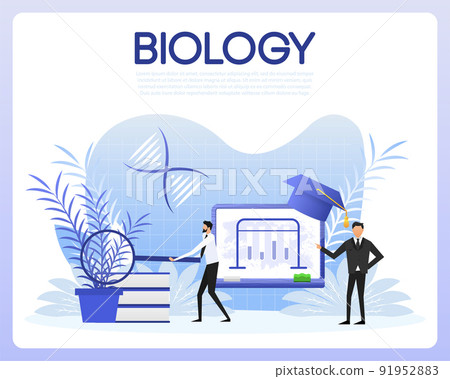 Biology school. Plant equipment. Student studying social and natural science 91952883