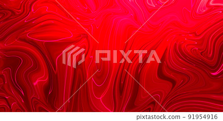Creative abstract mixed coral color painting with marble effect, panorama Creative abstract mixed coral color painting with marble effect, panorama 91954916