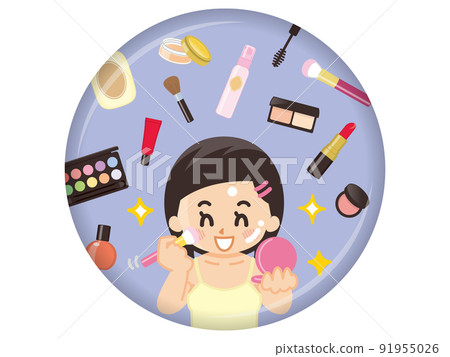 化妝婦女和化妝品 91955026