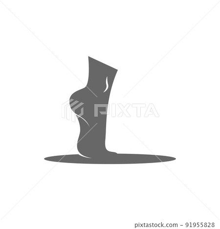 Human foot icon logo design illustration Human foot icon logo design illustration 91955828