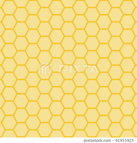 蜂巢背景1：1正方形的插圖素材 91955925