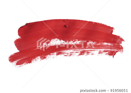 red brush isolated on a white background red brush isolated on a white background 91956051