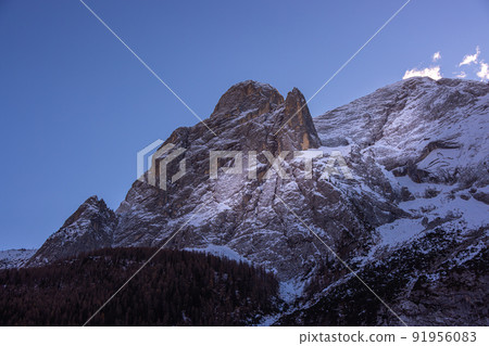 The amazing mountains of the Dolomites in Italy - a Unseco World Heritage Site 91956083
