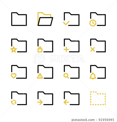 軟件系統文件夾 各種 UI 圖標集 91956945