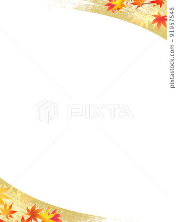 Japanese autumn background 91957548