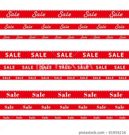 A variation of the red band design set with the letters SALE A variation of the red band design set with the letters SALE 91958216