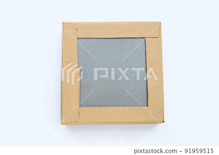 Tile in box Packaging on white background. 91959515