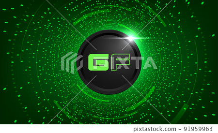 GameFi (GAFI) coin banner. GAFI coin cryptocurrency concept banner background. 91959963